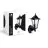 D'Lite Applique Murale Helora Noir | IP44 - Convient pour 1x E27 - Détecteur De Mouvement