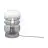 It's about RoMi Lampe De Chevet Verona Verre Gris | Convient pour 1x E27 