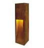 SLV Slot 50 Lampadaires Salon Acier Rouille | Extérieur - IP44 - Convient pour 1x E27 