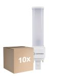 Voordeelpak 10x Ledvance DULUX-D LED 5W - 840 Koel Wit | 2-Pin - Vervangt 10W