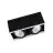 Ledvance LED Spot Vierkant Multi Kantelbaar Zwart-Wit 2x30W 5400lm 38D - 830 Warm Wit | Zaagmaat 320x160mm