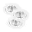Voordeelpak 3x Nordlux Spot Fremont Metaal Wit 4.5W 345lm 36D - 827 Zeer Warm Wit | 85mm - IP23- Dimbaar