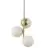 Nordlux Lilly Pendelarmatuur Metaal Messing | Geschikt voor 3x E14